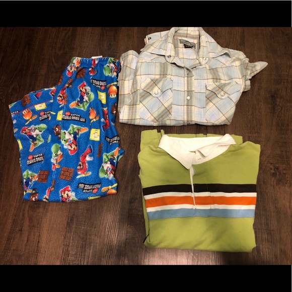 13 pc Boys Summer/Winter Clothes Bundle Sz 10/12 - Picture 3 of 4